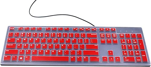 Vista 21 de Funda de teclado compatible con teclado con cable Dell KB216 KB216p, teclado inalámbrico Dell KM636, Dell Optiplex 5250 5460 7450 7050, Dell