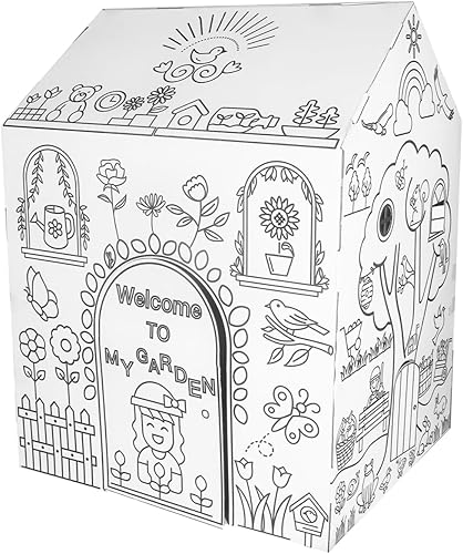 "Welcome to My Garden" Colorea tu propia casa de juegos - Abraza la emoción y la alegría de la naturaleza, el mejor arte y manualidades para niños