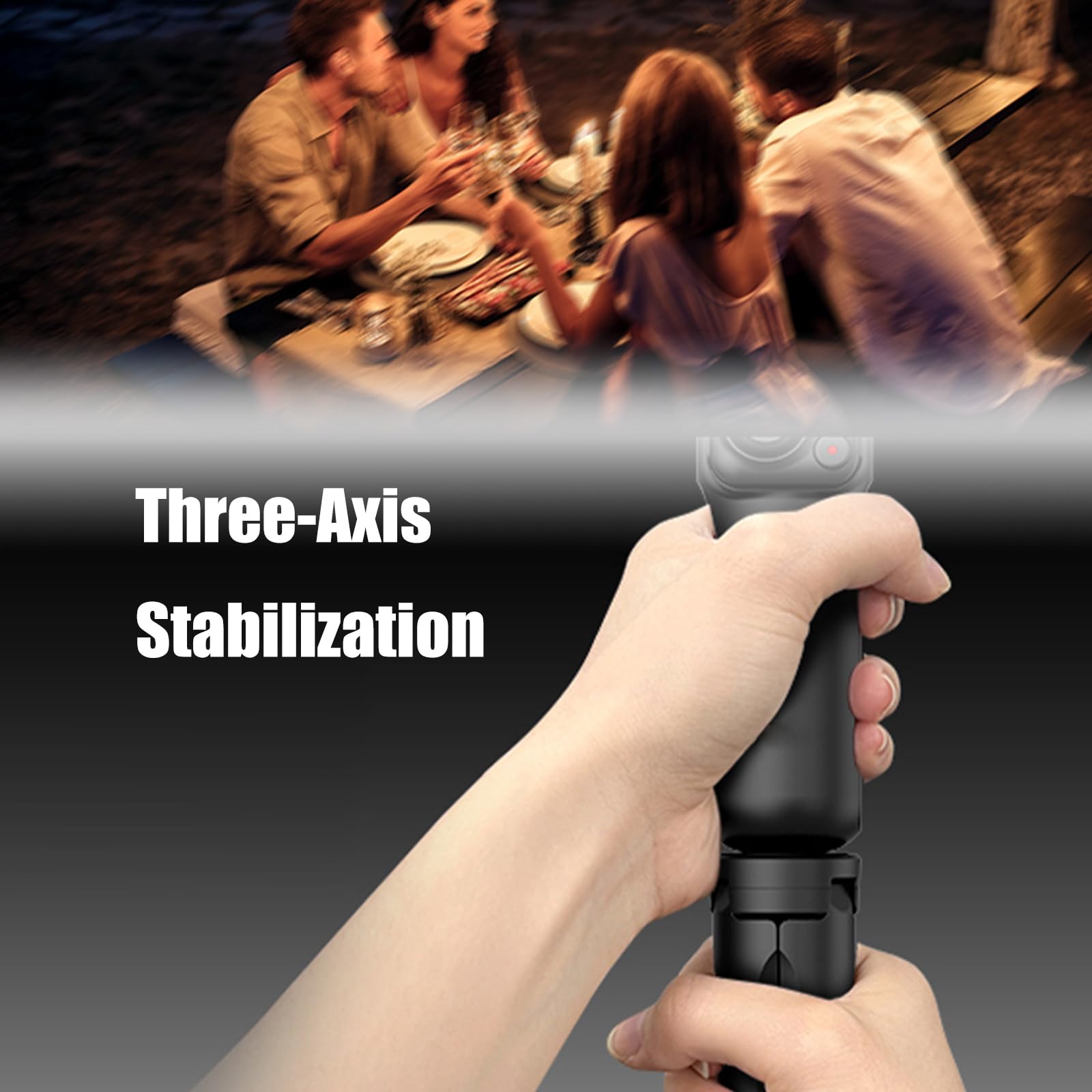 Ortogonale 3Axis Stabilizzazione Gimbals AI Face Trackings Fill Light Lapel Mics per Vlog Video Phone Gimbals Stabilizzatore