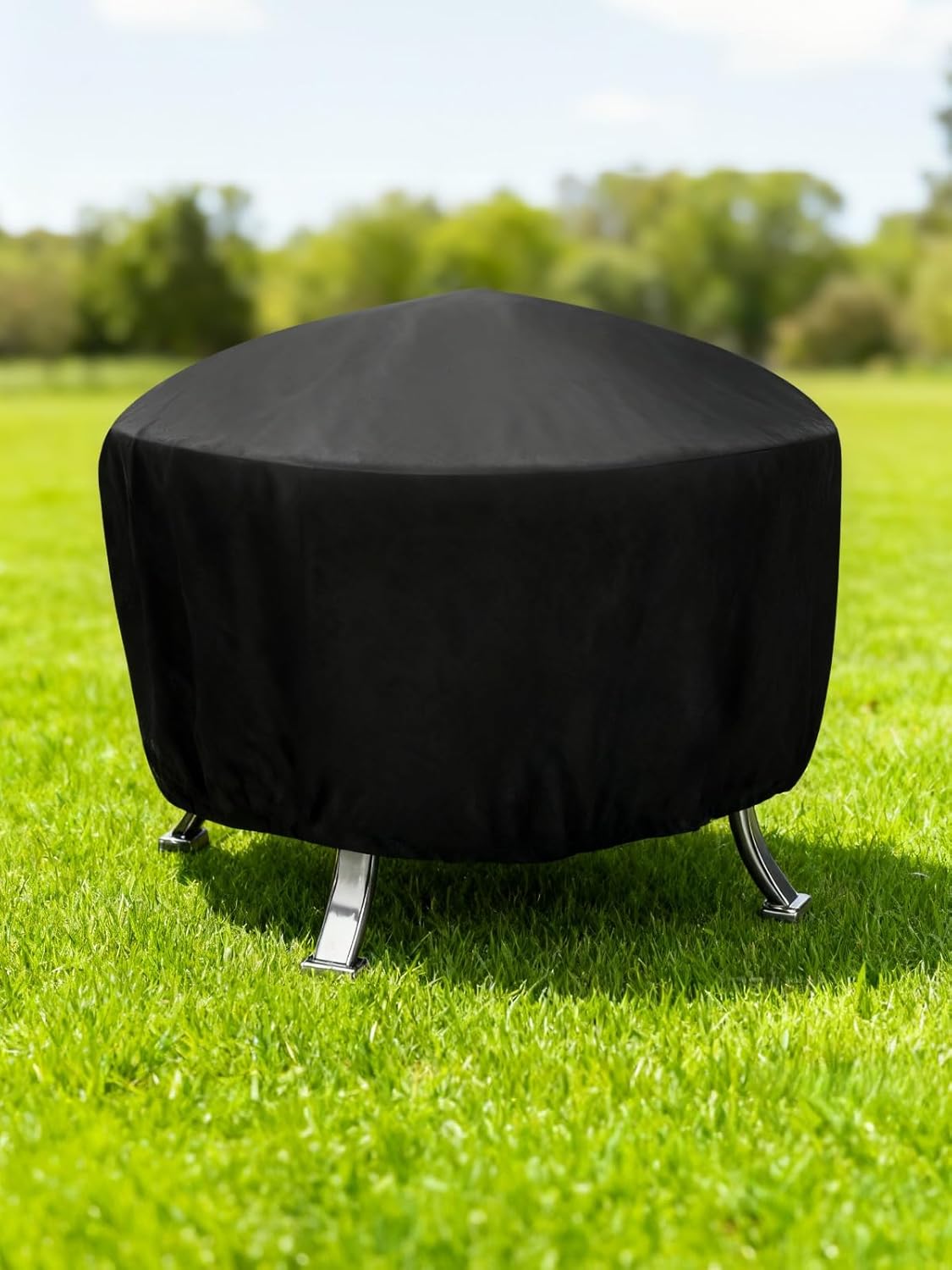 32 Round Fire Pit Cover, Weather Resistant Patio