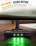 UNINELL HOME Cordless Vacuum Cleaner Powerful 45kPa/500W/55Mins, Stick Vacuum Cleaner with Detachable Battery, LED Display, Anti-Tangle for Pet Hair, Lightweight Self-Standing for Harwood/Carpet