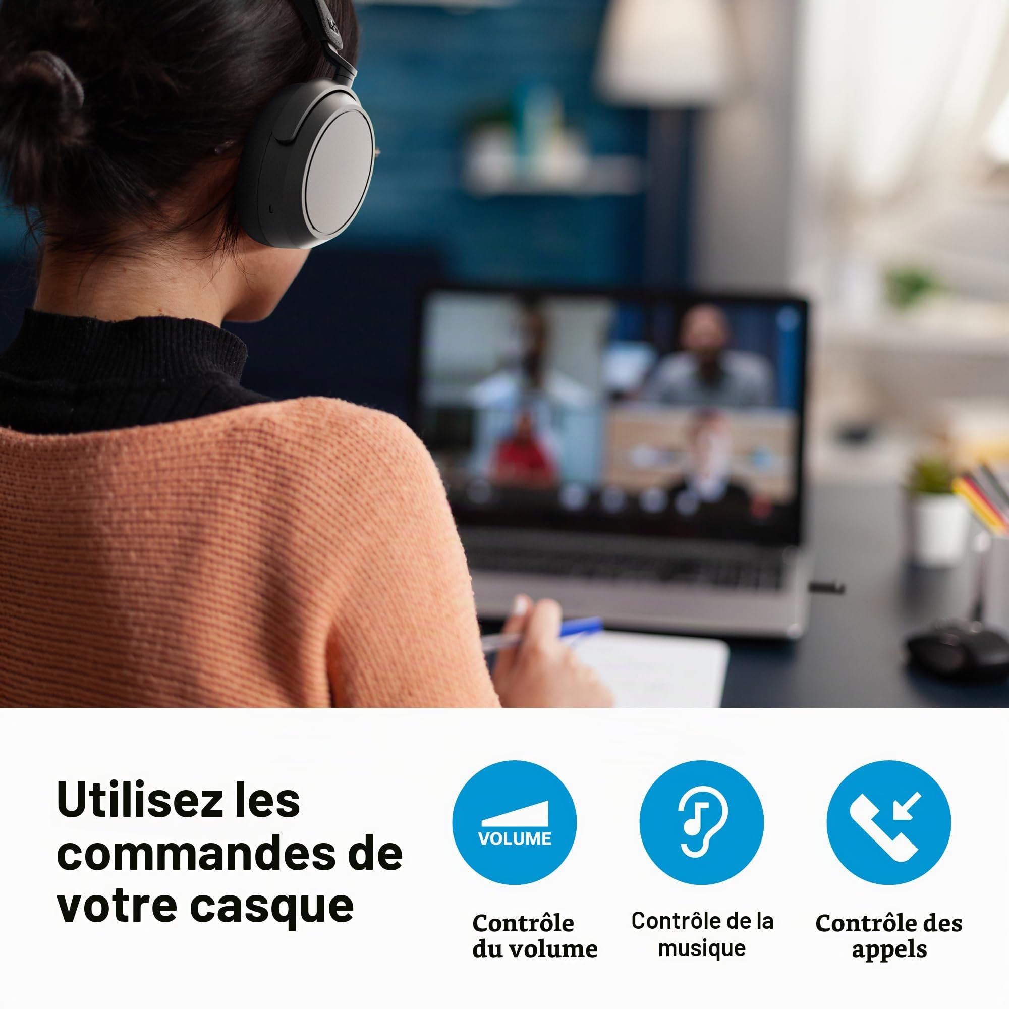 Sennheiser ACCENTUM Wireless Special Edition - Casque ACCENTUM et dongle Bluetooth BTD 600 - Batterie de 50 Heures d'autonomie, ANC Hybride, dongle avec Adaptateur USB-A/USB-C - Noir/cuivre
