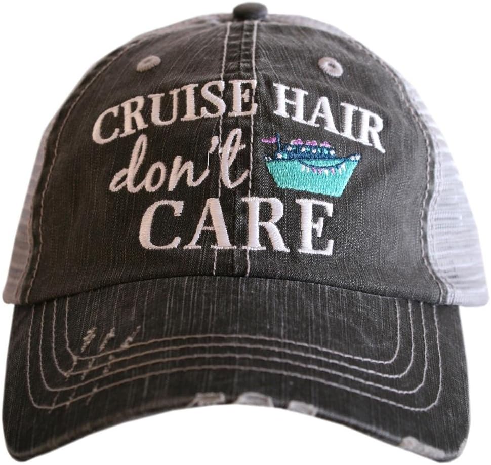 KATYDID Cruise Hair Don’t Care Baseball Cap - Trucker Hat for Women- Stylish Cute Cruise Essential Mint