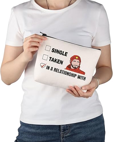 Miniatura 6 de PWHAOO Bolsa de maquillaje inspirada en las carreras de coches, bolsa de maquillaje para fanáticos, bolsa de cosméticos para carreras, fandom merch,