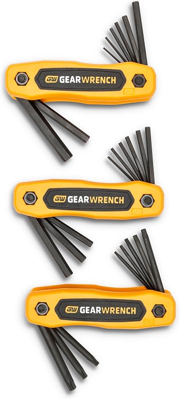GEARWRENCH 25 Piece SAE/Metric/Torx® Folding Hex Key Set - 83512
