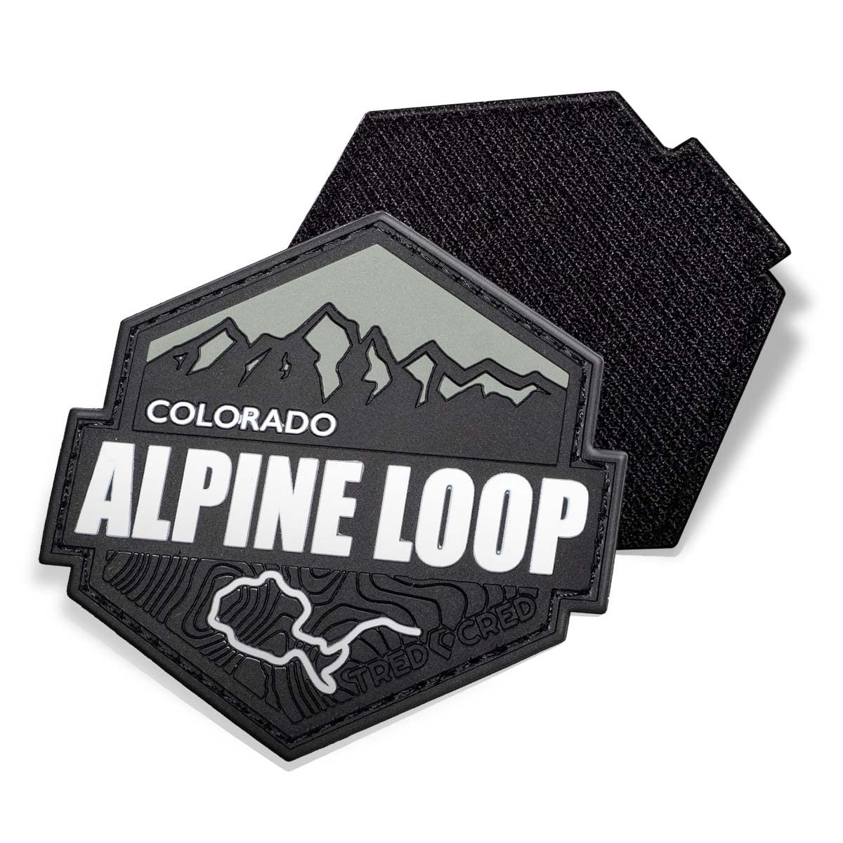 PVC Rubber Patch: Alpine Loop 4x4 Off-Road Trail (Hook & Loop Backing)