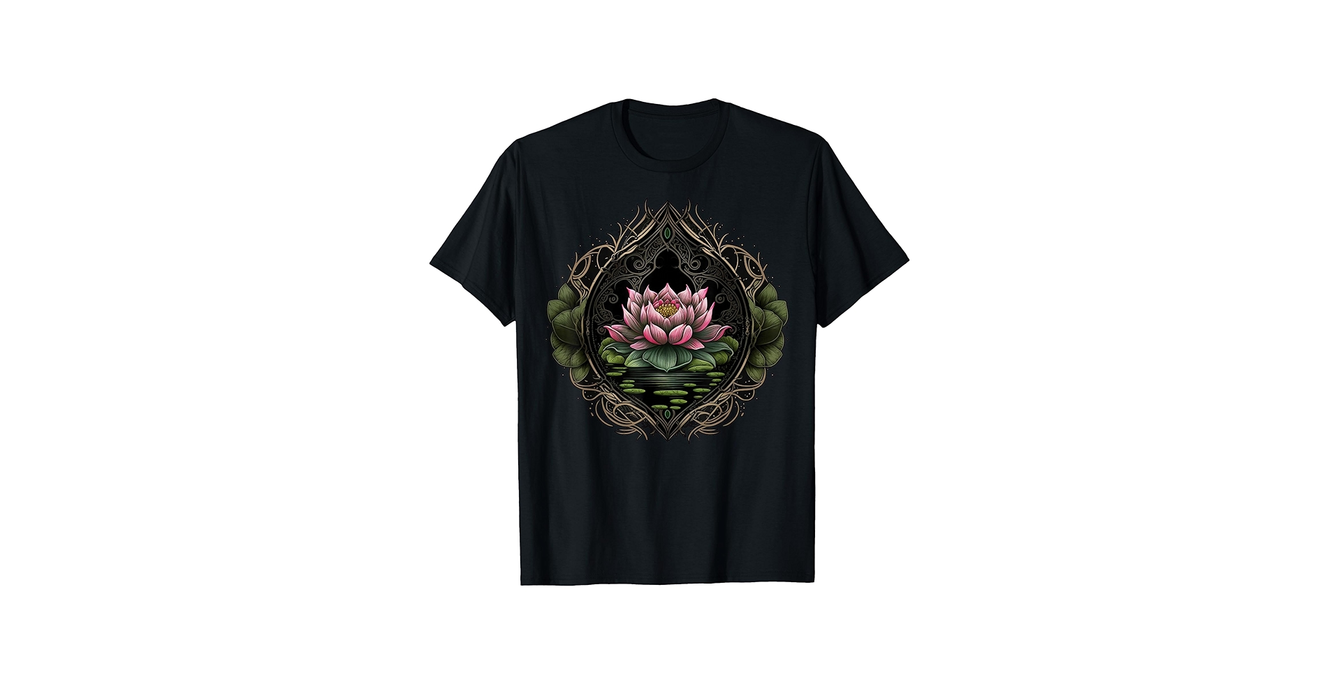 Amazon.com: Colorful Lotus Flower on floral Lotus Flower T