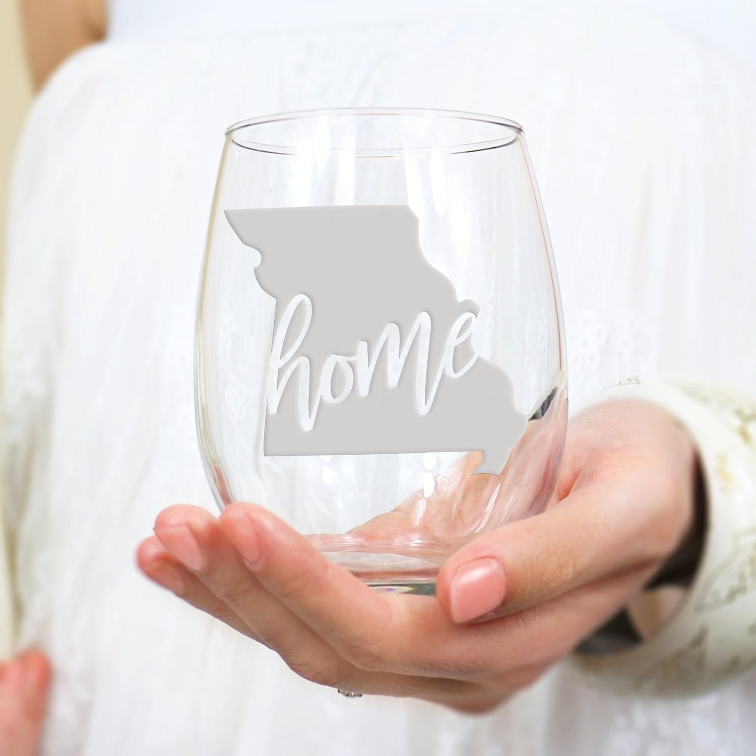 Missouri State Stemless Wine Glass - Missouri Gift for Fans - 2 Glasses