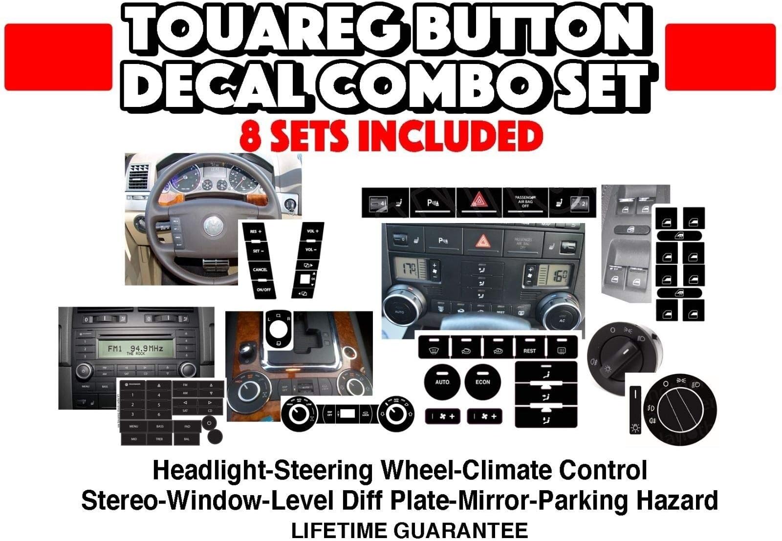 04-09 Fits VW Touareg Repair Kit-Radio AC Window Steering Hazard Axle Mirror & Naviga