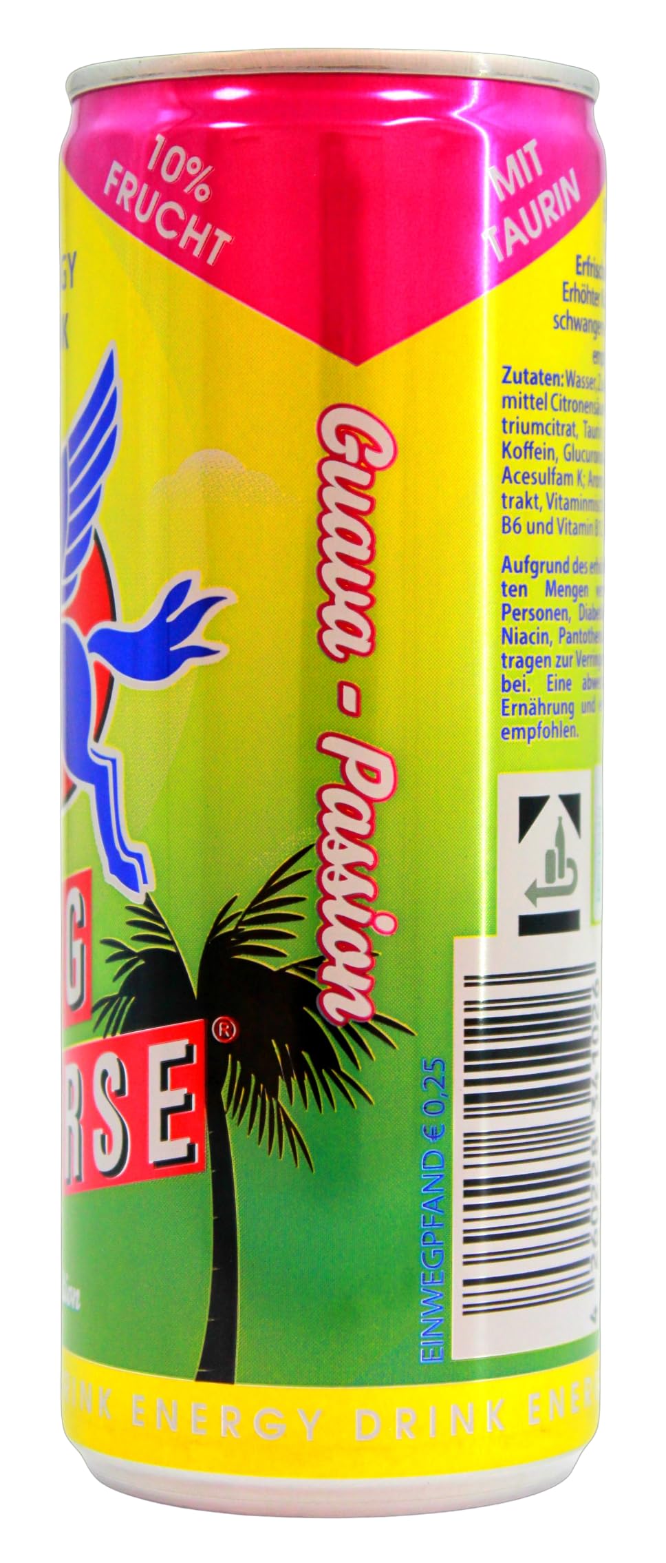 Flying Horse Energy Drink Sunset Edition Guava-Passion, 24er Pack (24 x 0.25 l) EINWEG