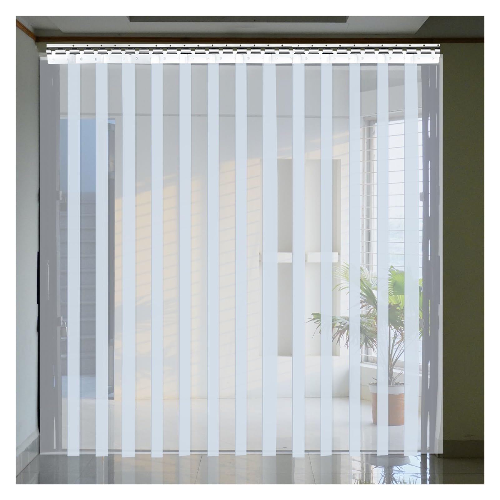 FBHappiness PVC Strip Door Curtain Heavy Duty Transparent Door Curtain Windproof Plastic Vinyl Strip Curtain for Home Mall Warehouse (Color : Clear, Size : 120x200cm/47.24x78.74in)