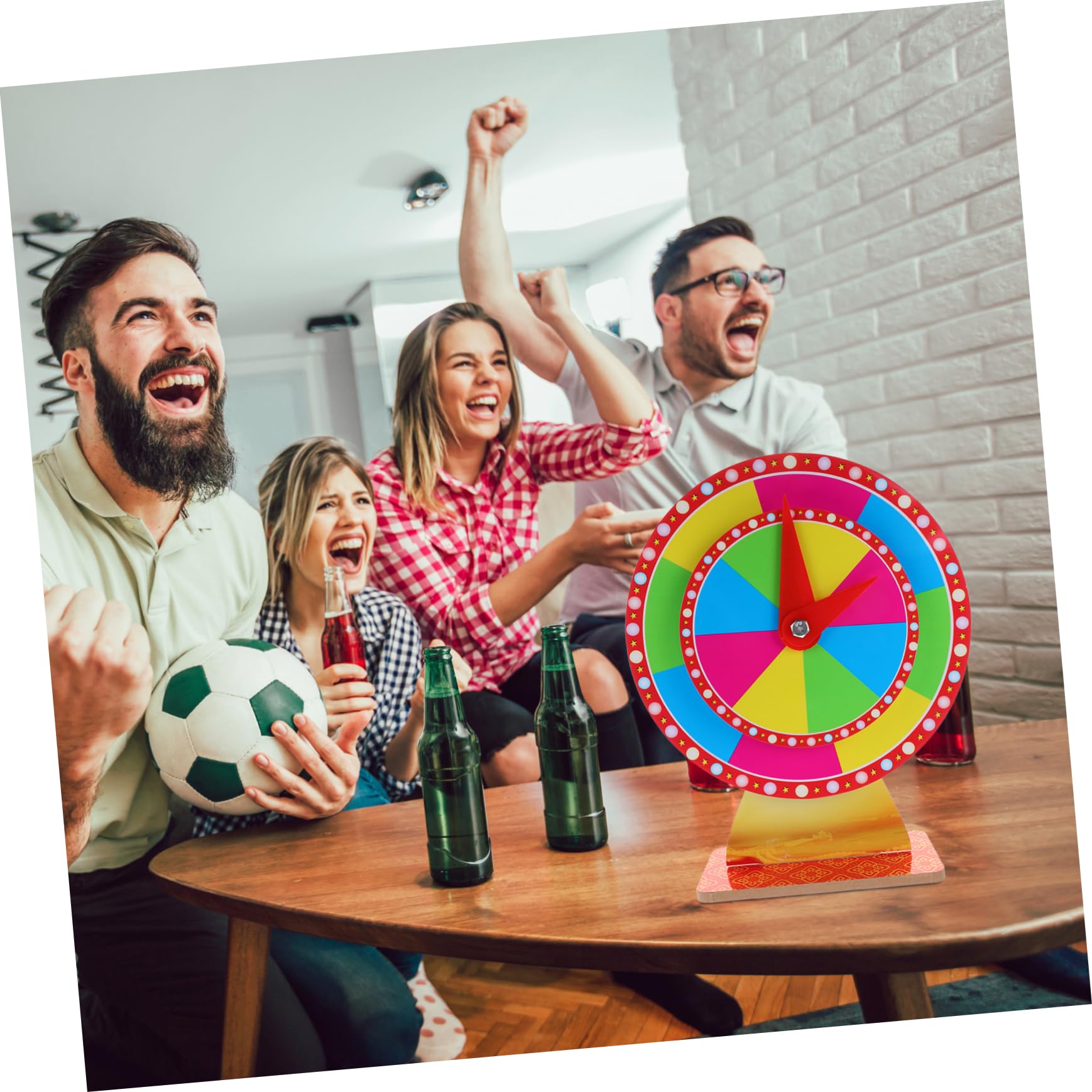 Vaguelly Ruota Girevole per Premi Ruota della Lotteria Personalizzabile Accessorio per Giochi da Tavolo per Eventi Festivi