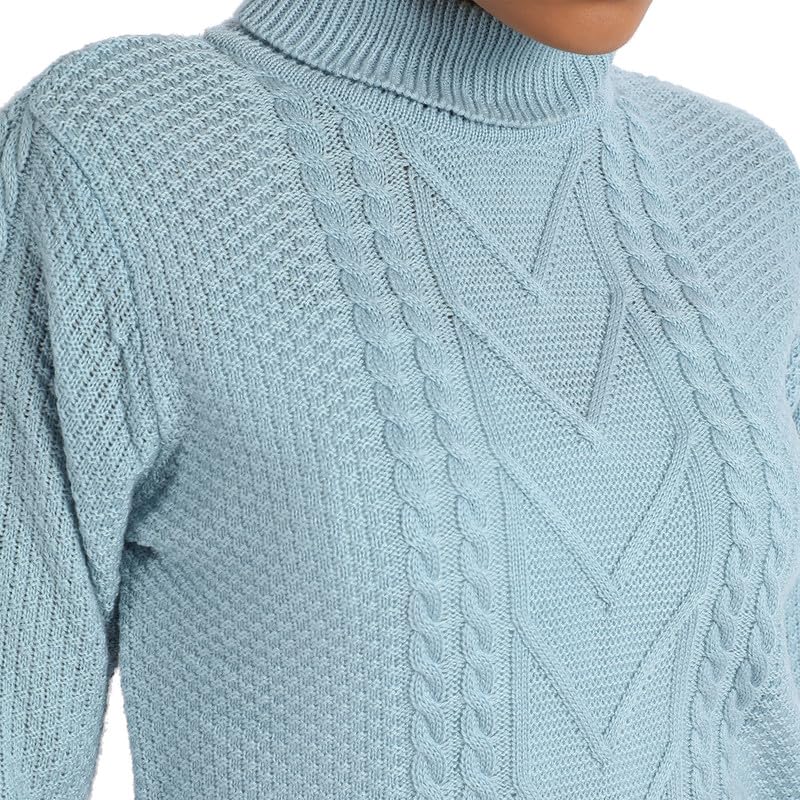 Image of PINACOLADA Women's Solid Ribbed Cropped CardiganFor Casual Wear | V Neck | Long Sleeve | Wool Sweater Crafted with Comfort Fit for Everyday Wear