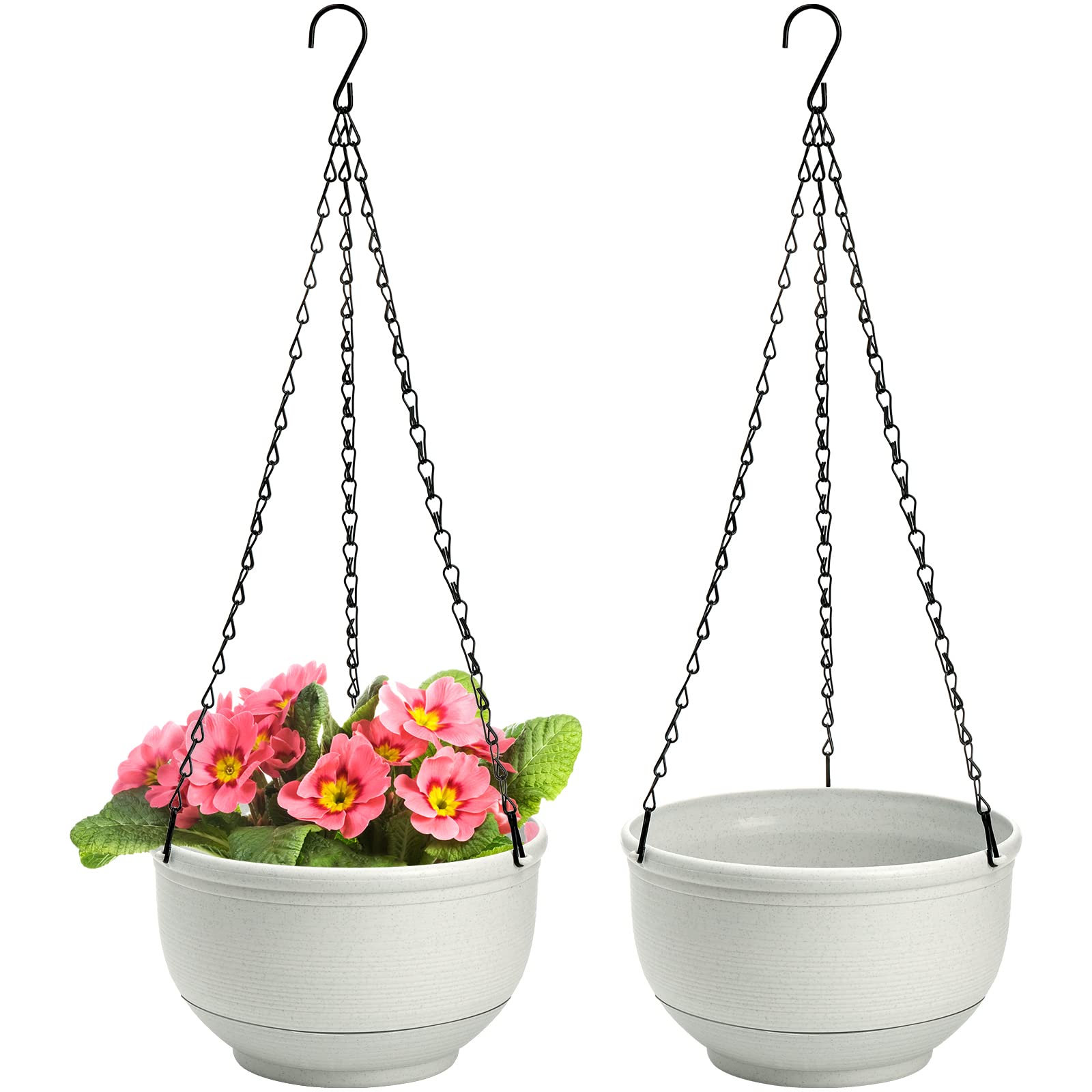 ZEAYEA Set of 2 Hanging Planter