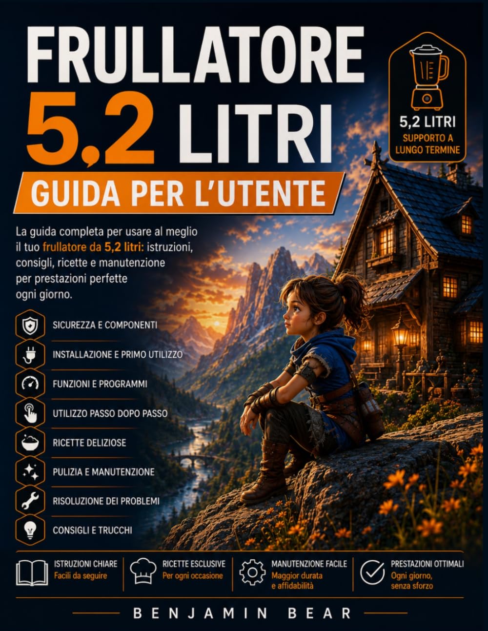 FRULLATORE 5,2 LITRI GUIDA PER L'UTENTE: Un manuale completo per modellazione 3D, scultura, animazione, nodi geometrici, simulazioni fisiche, ... per videogiochi – con progetti passo passo.