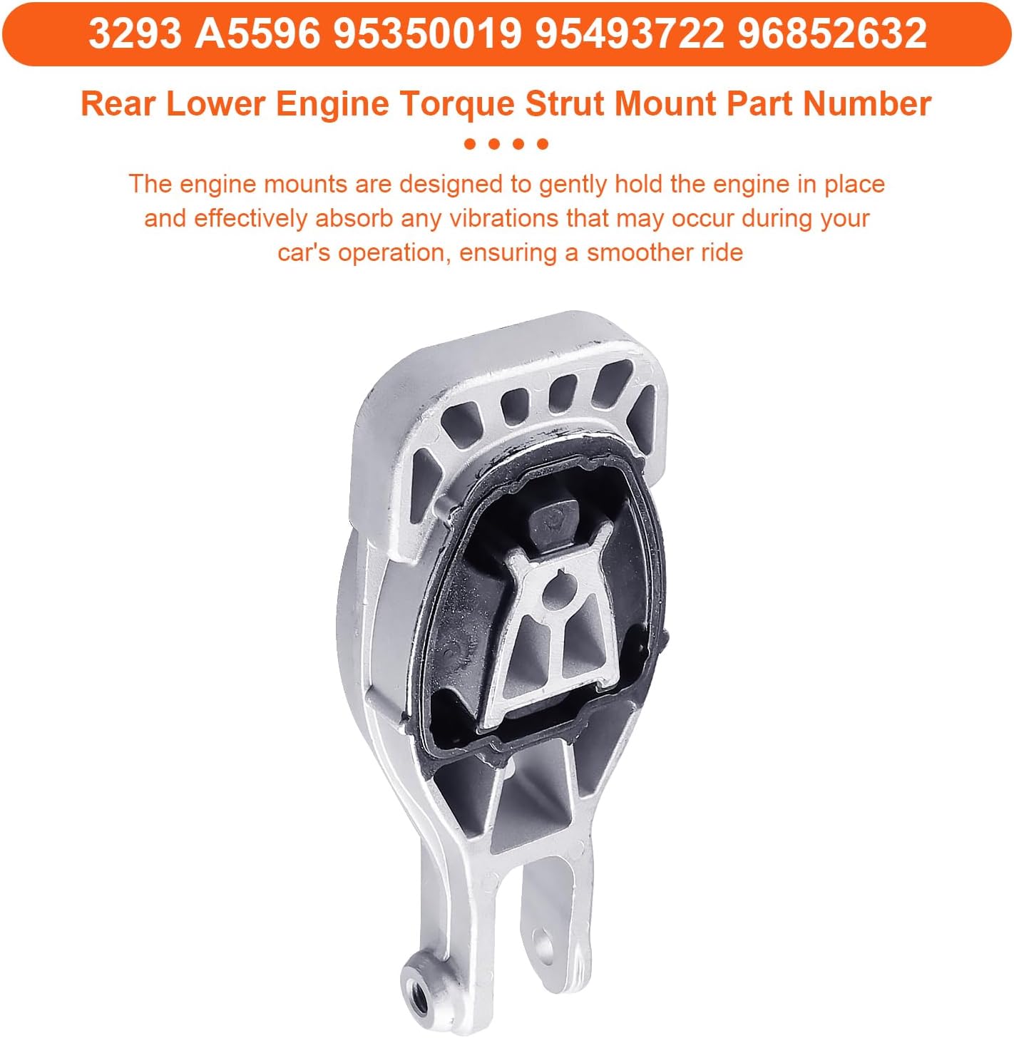 Engine Motor Mount Compatible with Chevrolet Sonic 2012-2020 L4/Chevrolet Trax 2013-2018 L4 1.8L, Replacement for A5596 A5595