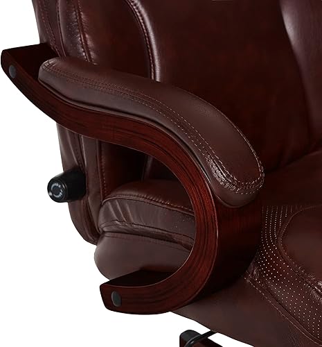 Miniatura 7 de Serta Silla ejecutiva de piel regenerada grande y alta Cuero Marrón Black, Marrón, Chestnut Brown, gris, Ivory