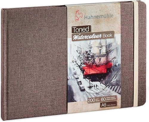 10625181 Libro de acuarela tonificada Beige 200 GM2, TAM A5 LANDSAGE, 30 FLS.60 PAG.