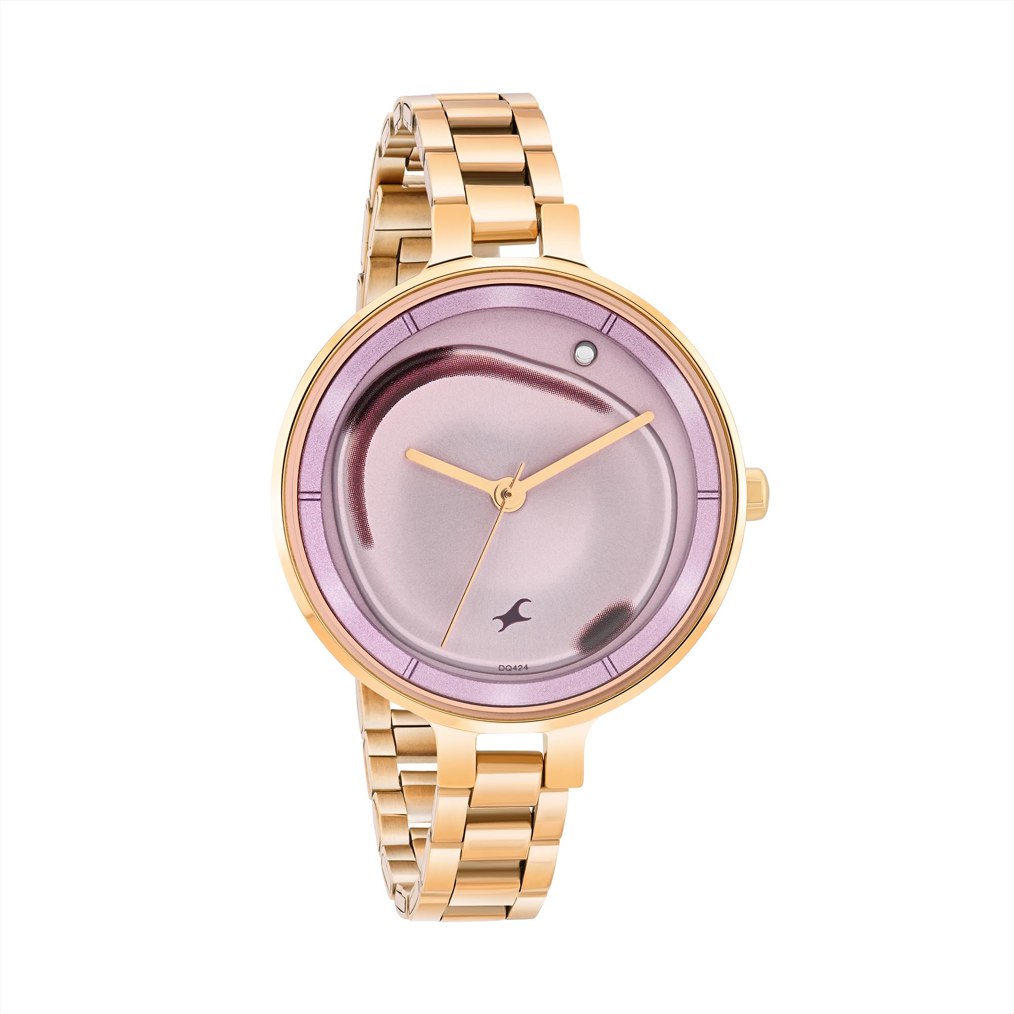 MetaWe Quartz Analog Pink Dial Rosegold Stainless Steel Strap for Women-image-48