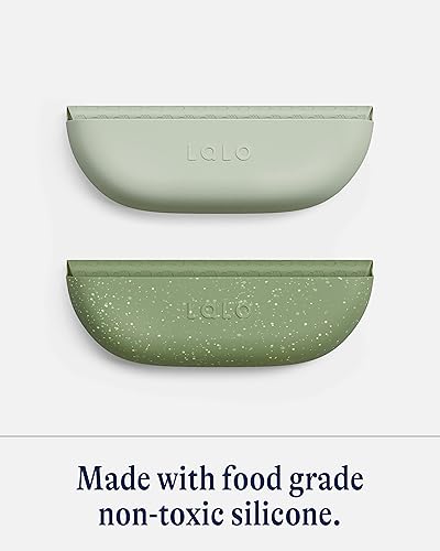 Miniatura 4 de Lalo The Bib - Waterproof, Non-Toxic Silicone Baby Bib with Adjustable Neck Band & Silicone Food Pouch Catcher, Set of 2