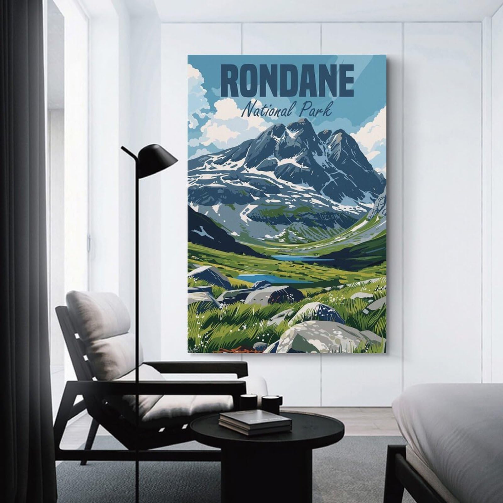Junmoney Rondane National Park Wall Picture Print 20x30inch(50x75cm), for Corridors, Hallways Or Apartment Entries, Wall Decor to Refresh Empty Corners