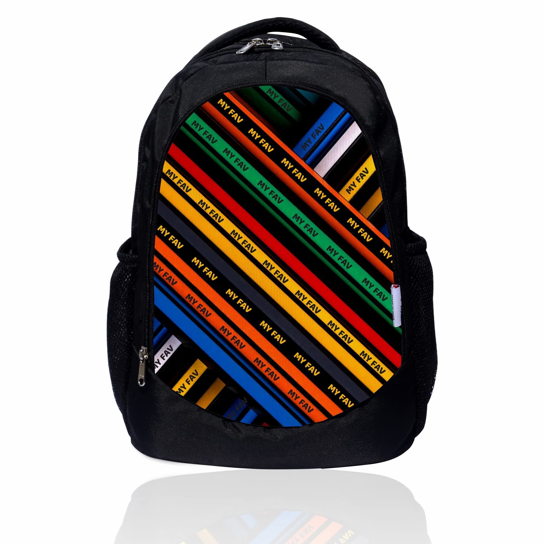 MY FAV Printed Bag Backpack/Casual School College Bag/Sports Backpack for Boys/Girls, Outdoor Travel Lightweight Bag (30 L) (Black 2) (B08YP41DKP) Amazon Price History, Amazon Price Tracker