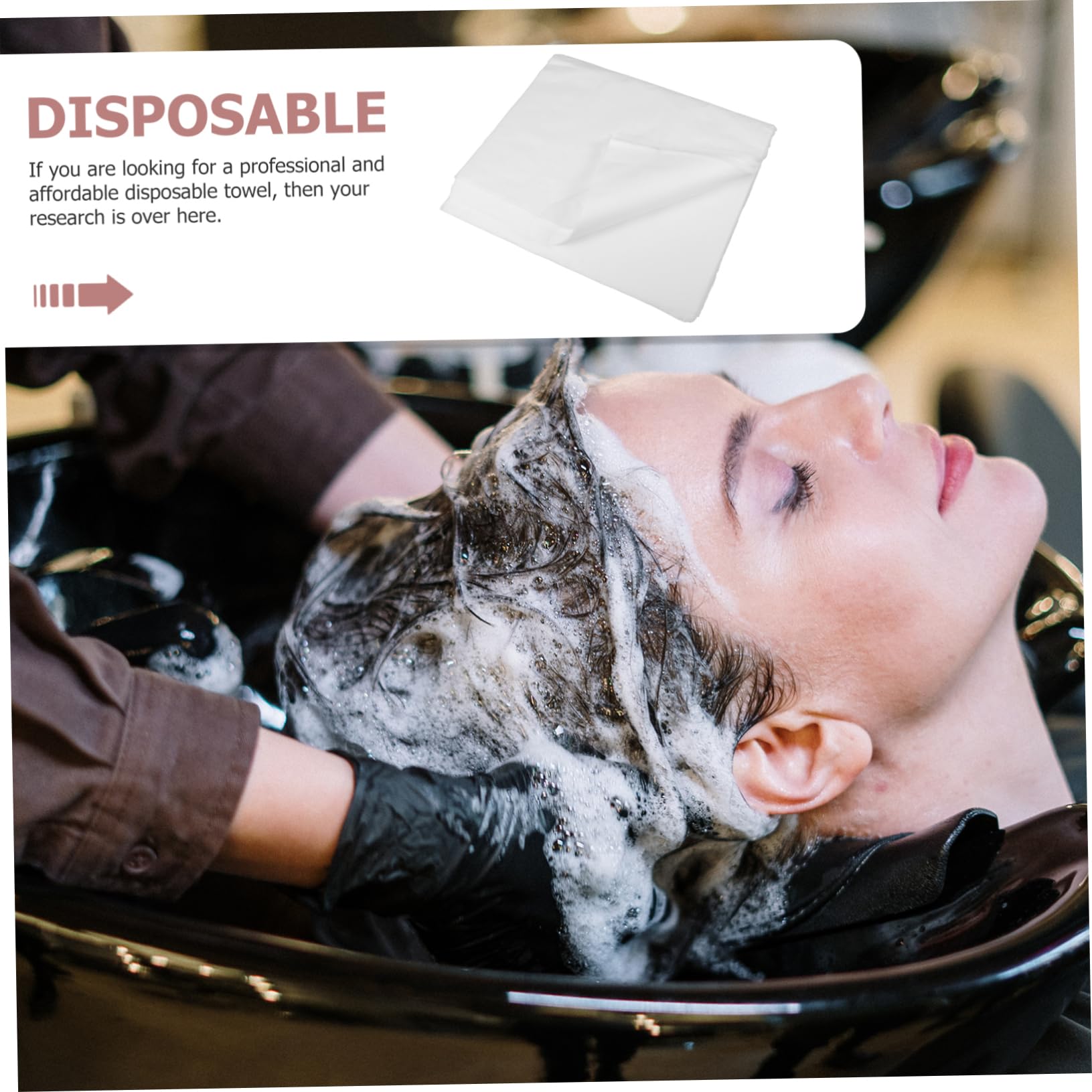 Gogogmee 100pcs Disposable Spa Foot Bath Mat Soft Absorbent Nonwoven Waterproof Oil-proof Perfect for Spa Home