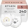 Kit & Kin Premium Eco Nappy Pants Size 5 | 12-17 kg 27-38 lbs | Maxi Pull Ups | 12 Packs 240 Pants | Hypoallergenic & Sustainable | Vegan & Chlorine-Free | Superior up to 12 Hour Leak Protection