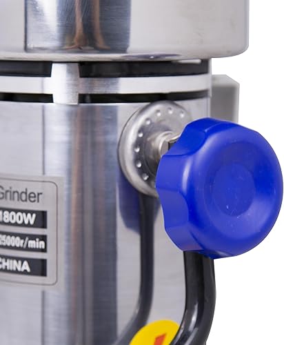 Miniatura 8 de Hakka Molino de granos, molinillo eléctrico de polvo de 1500 W, máquina pulverizadora de acero inoxidable de alta velocidad de 1500 W, molinillo
