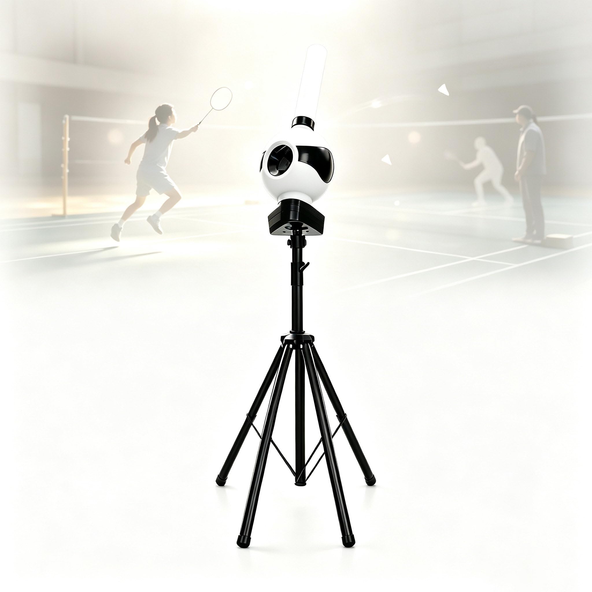 Macchina Lanciatrice Automatica per Volani da Badminton 2ExtensionTubes[Holdsapprox.40shuttlecocks]