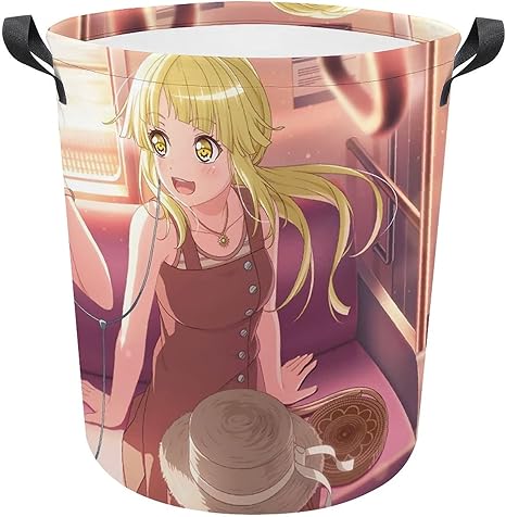Amazon Bang Dream ガルパ 弦巻こころ 汚れた服のかご かわいい円型 汚れた服 収納かご 多機能 物置かご アニメ キャラクター グッズ おもちゃおもしろい 防水防湿には異臭がない 収納かご 汚れた服の収納 折りたたみ可能 雑貨収納 かご バスケット オンライン通販