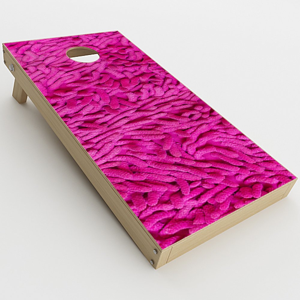 Skin Decal Vinyl Wrap for Cornhole Game Board Bag Toss (2xpcs.) Skins Stickers Cover/Pink Shag Shagadelic Baby