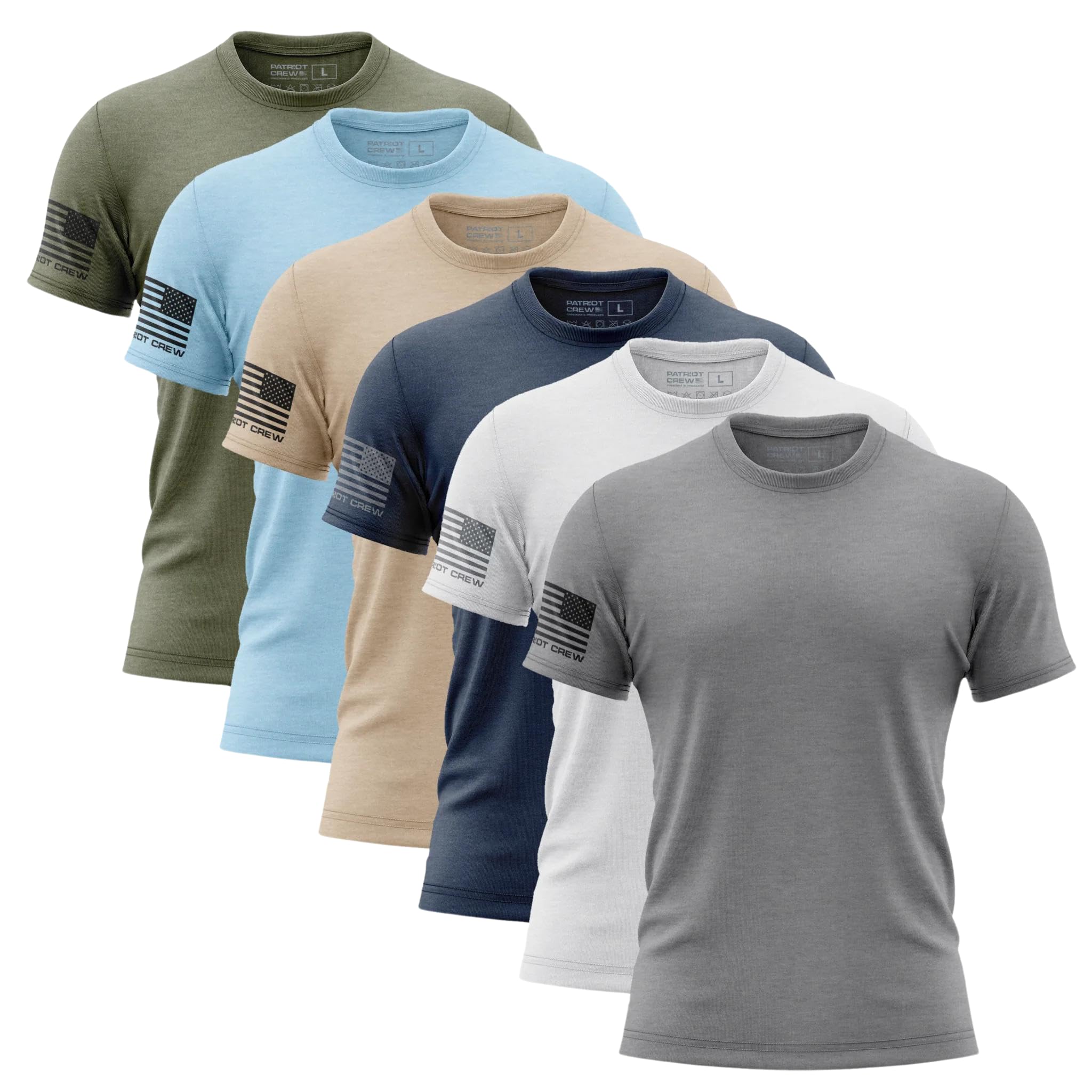 Men's Fresh T-Shirt, American Graphic Tee for Men, Patriotic, USA & Freedom Style Shirt, Spring Bundle (X-Large)