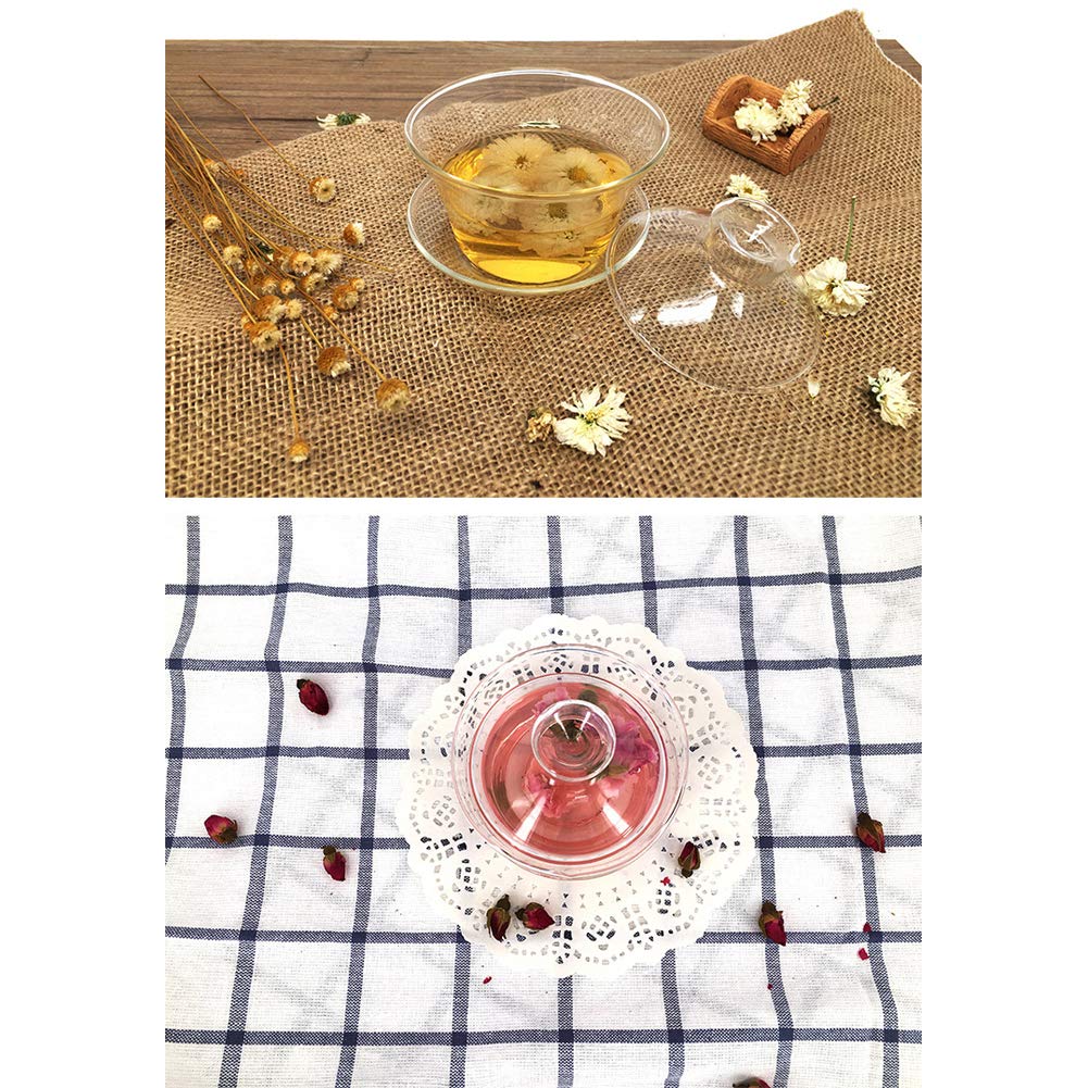 Mozentea Gaiwan Tea Set, 150ml Glass, Traditional Chinese Kung Fu Ceremony - Image 6