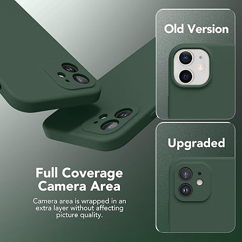 Miniatura 5 de Funda magnética para iPhone 12, compatible con MagSafe, [protección completa de la cámara] [protectores de pantalla] funda protectora de silicona a