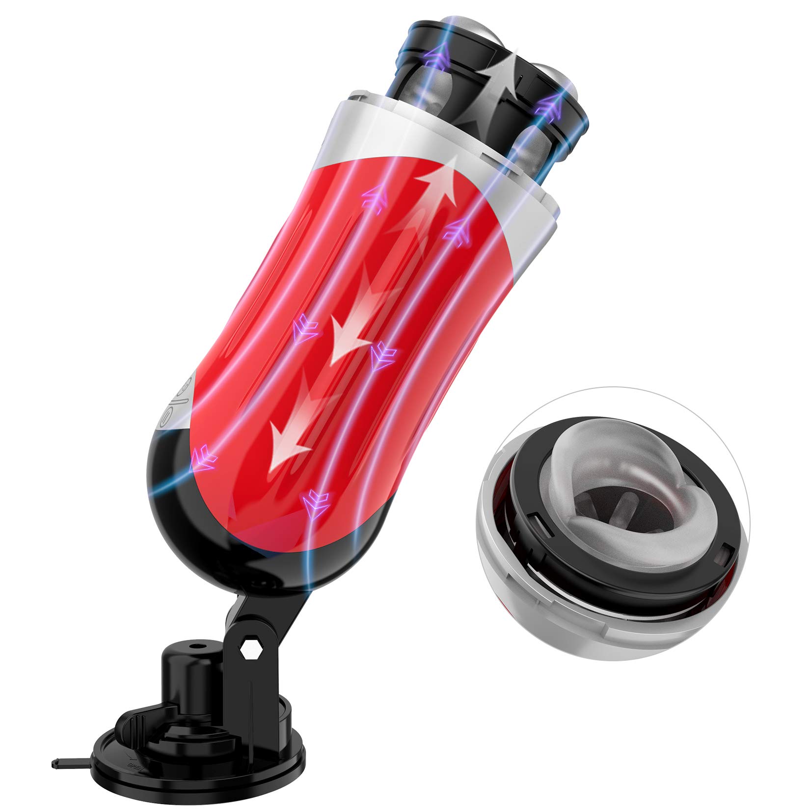 suction cup male masturbator Pleasure Overload Suction Cup Male Masturbator BDSM – sissyloving main image 1