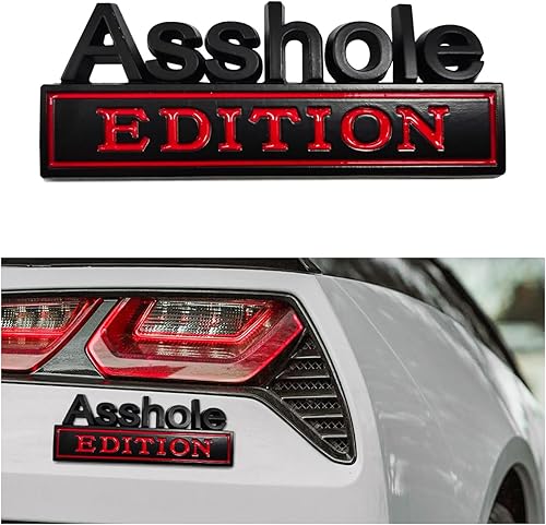 Miniatura 1 de Ziciner Calcomanía de metal 3D para capó delantero con adhesivo fuerte, calcomanía universal para parachoques, accesorios de decoración exterior del