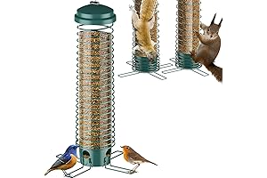 Squirrel Boss Bird Feeder Zapper - Chew Proof Design, 3.9LB Capacity, 4-Port...