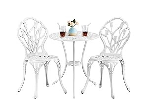 Yaheetech Patio and Lawn and Garden Sets 3 Piece Bistro Sets, Rust...