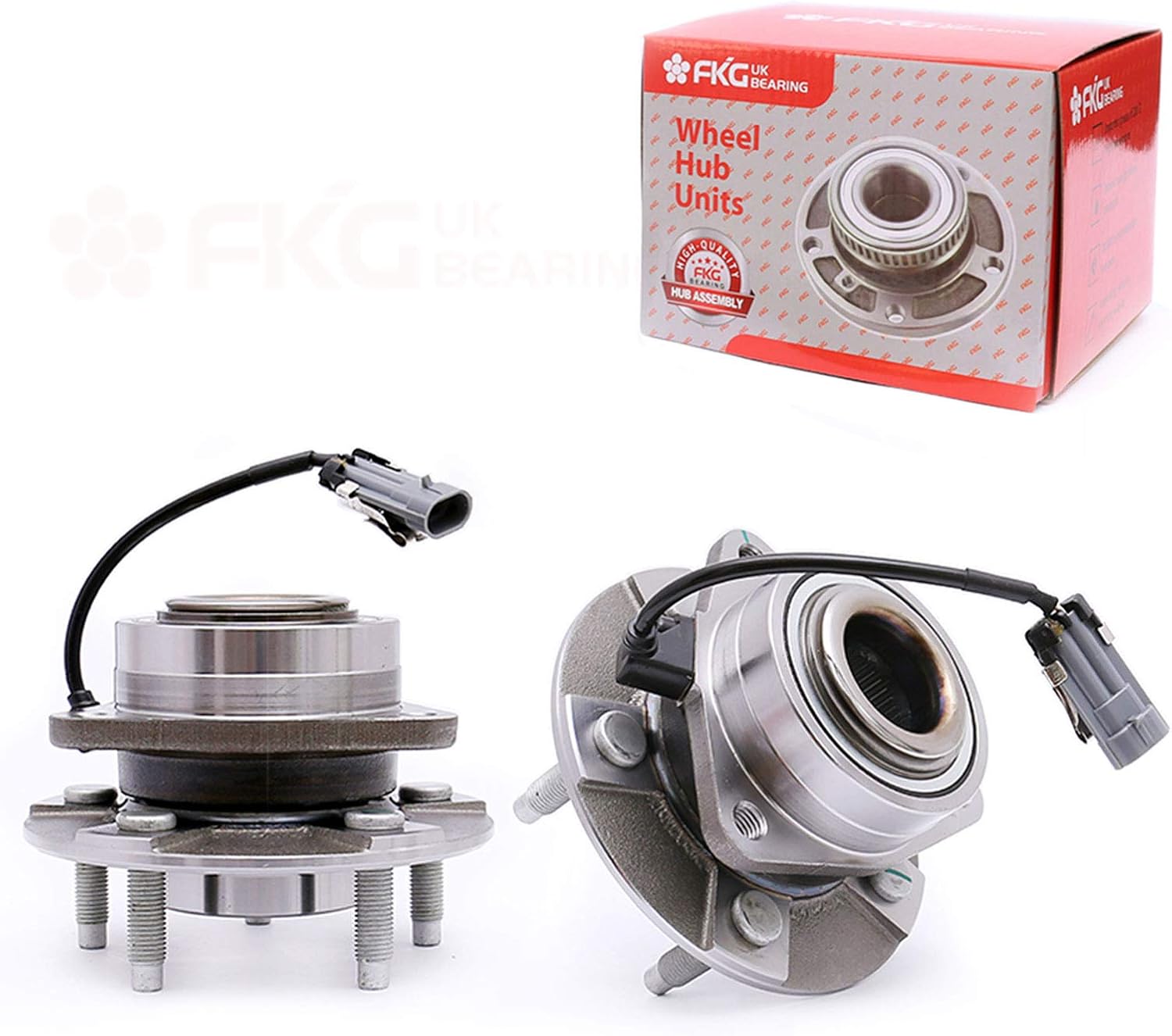 FKG 513189 Front Wheel Bearing Hub Assembly for 2002-2007 Saturn Vue, 2005-2006 Chevy Equinox, 2006 Pontiac Torrent,Set of 2