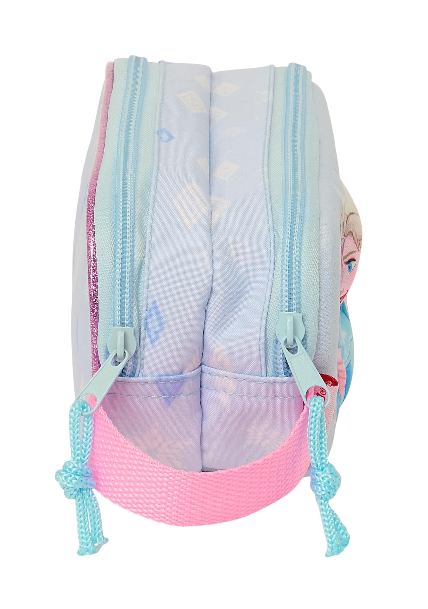 Safta Frozen 3D Double 3D Pencil Case, Children's Pencil Case, Ideal for School-Aged Children, Comfortable and Versatile, Quality and Resistance, 21 x 6 x 8 cm, Lilac Colour, lilac, Estndar, Casual - Image 3