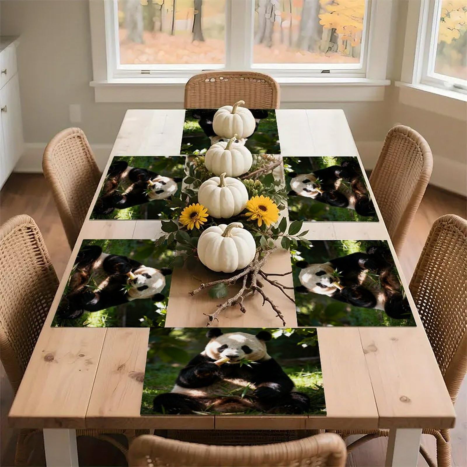 Sets de table Greedy Panda : l'accessoire lavable indispensable pour des repas sans taches
