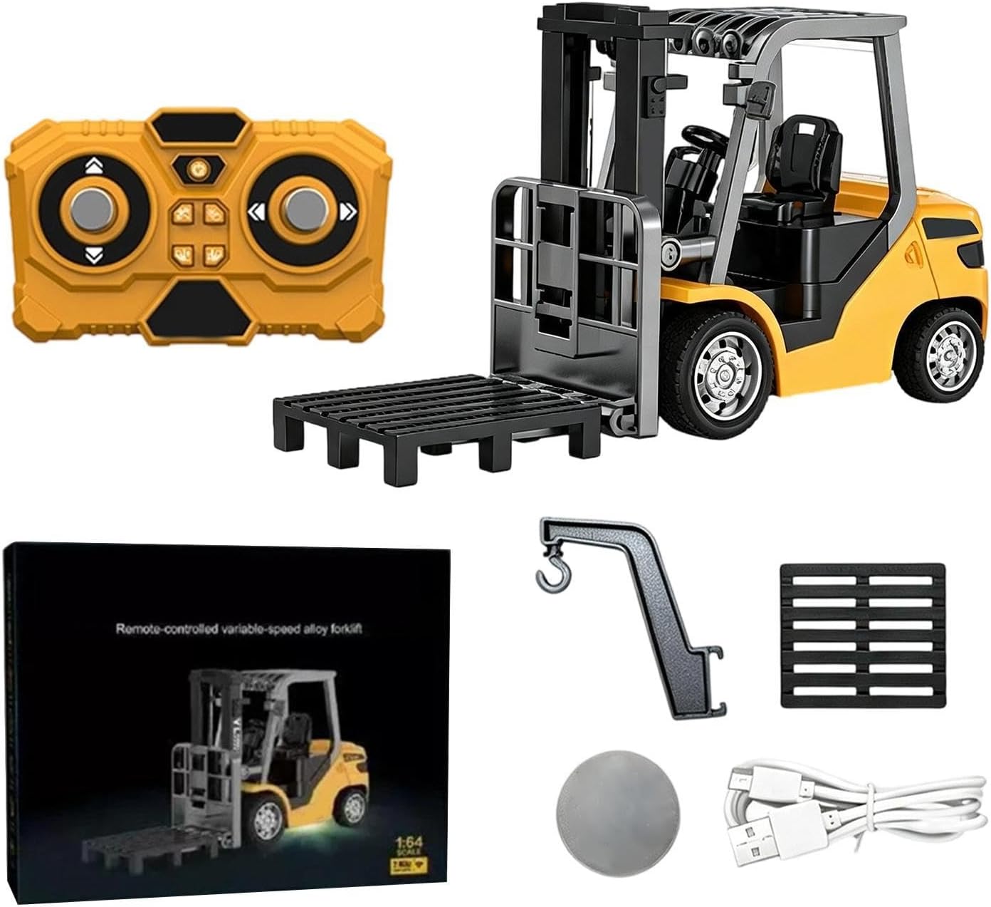 RC Construction Toy Mini Fork Lift Toy USB Rechargeable