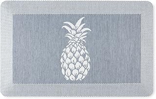 Martha Stewart Aloha - Tapete de cocina antifatiga con infusión de aire, color azul, 19.6 x 32 pulgadas