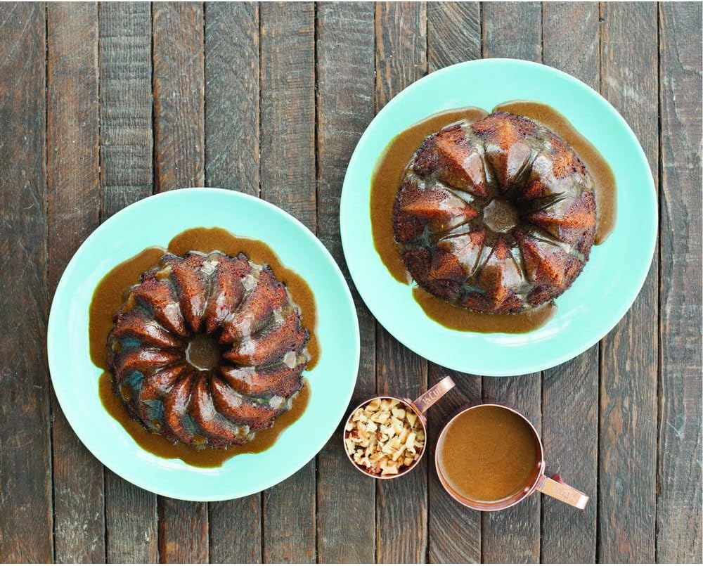 Nordic Ware 84024 Bundt Duet Pan, 5 Cup, Graphite