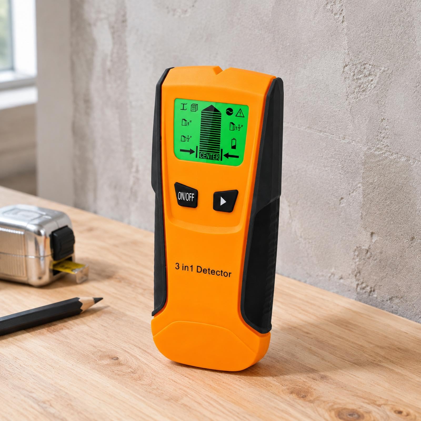 Scanner da parete con modalità legno, metallo e filo sotto