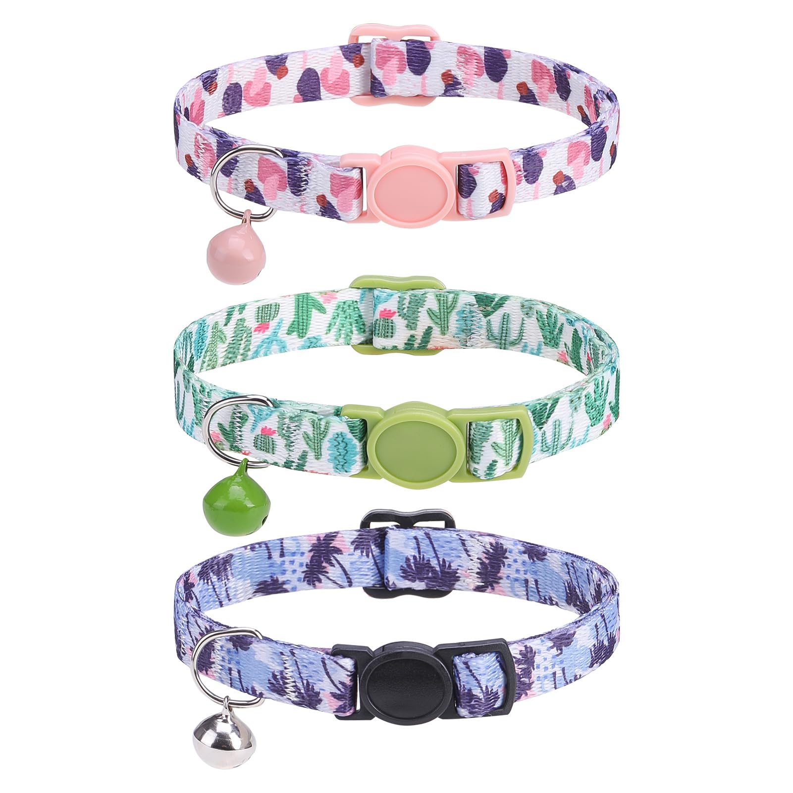 SCENEREAL Breakaway Cat Collar 3-pack