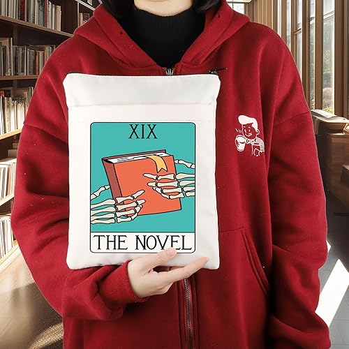 Miniatura 5 de KEYCHIN La novela funda de libro de cartas de tarot, regalos para amantes de los libros, cubiertas de libros de libros de libros de tarot, protector