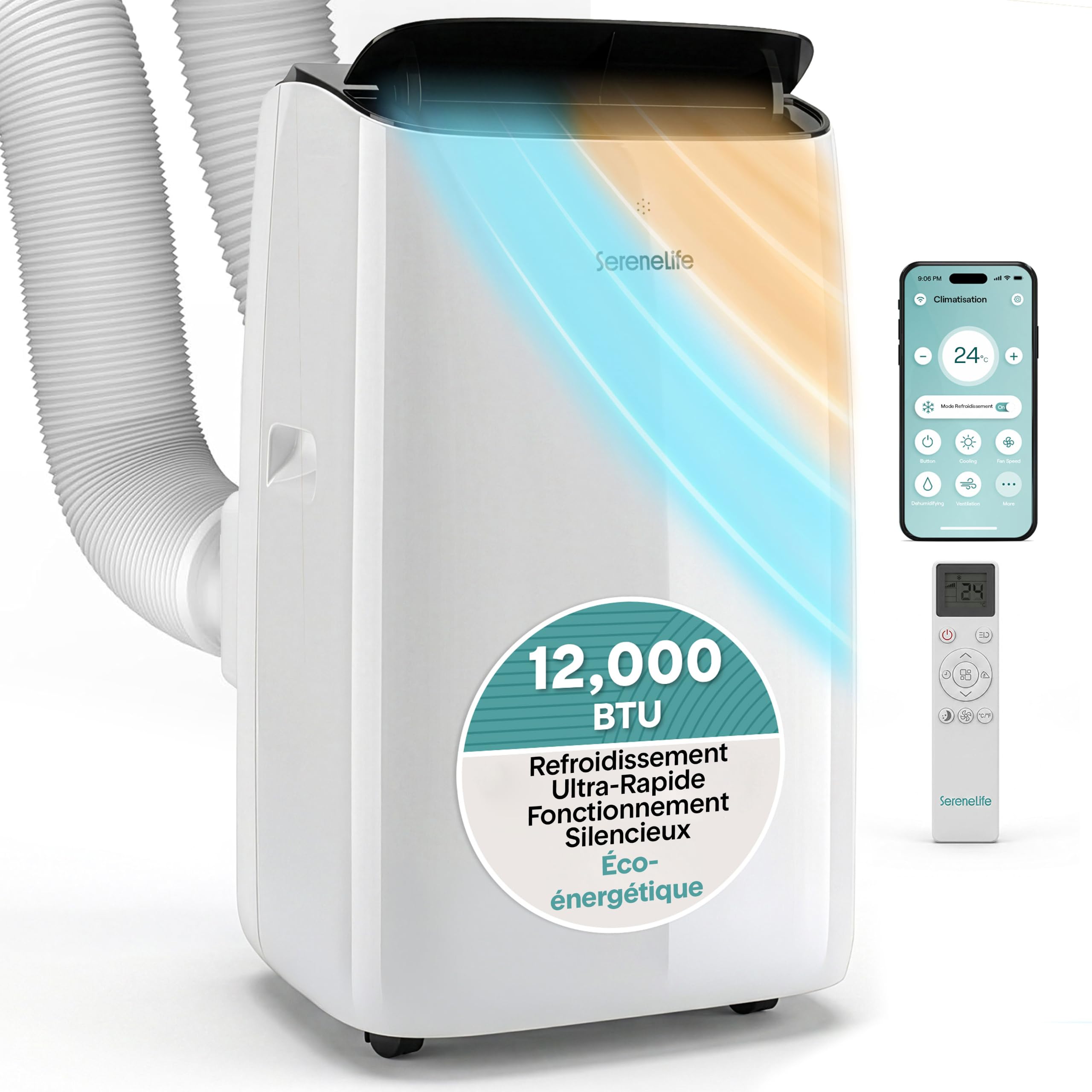 serenelife climatiseur mobile inverter