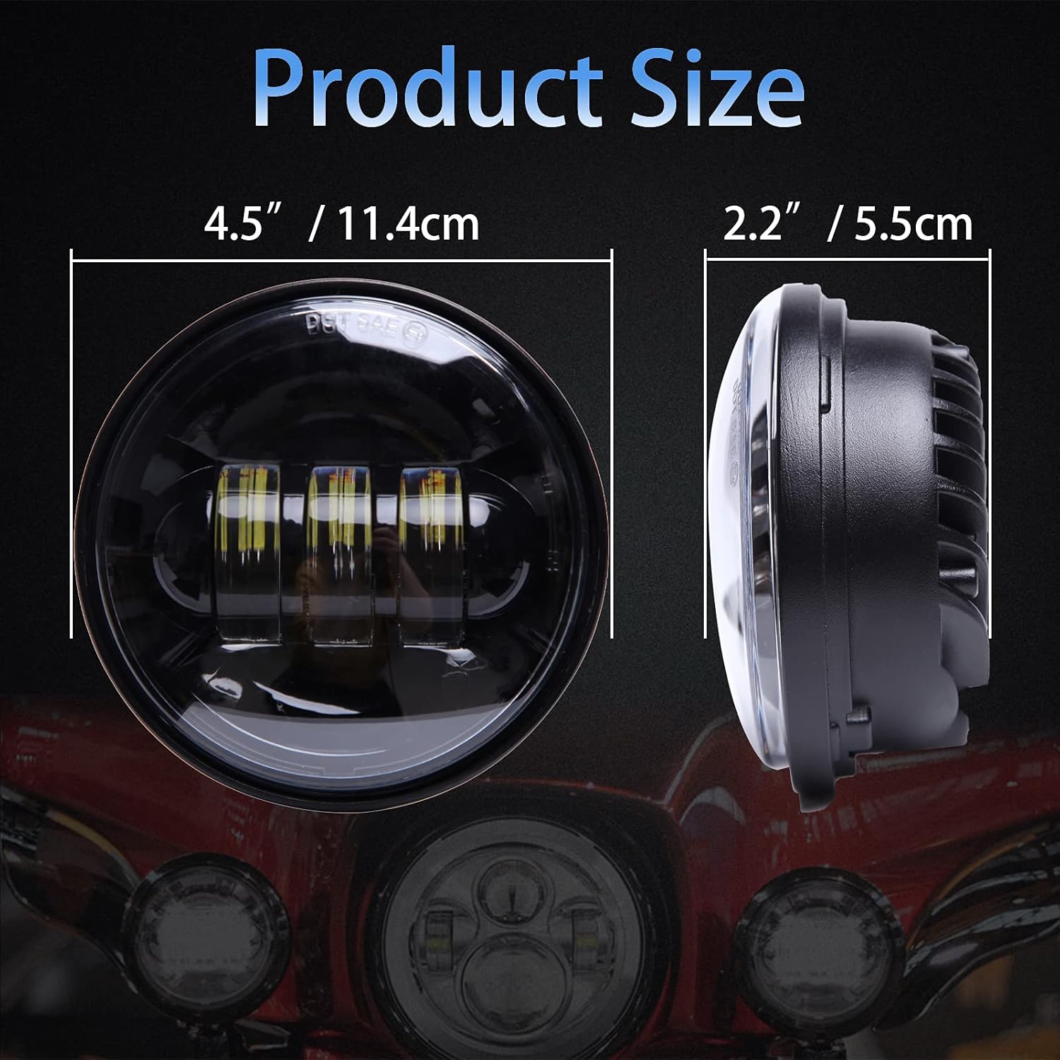 Detailný pohľad na LED hmlové svetlo